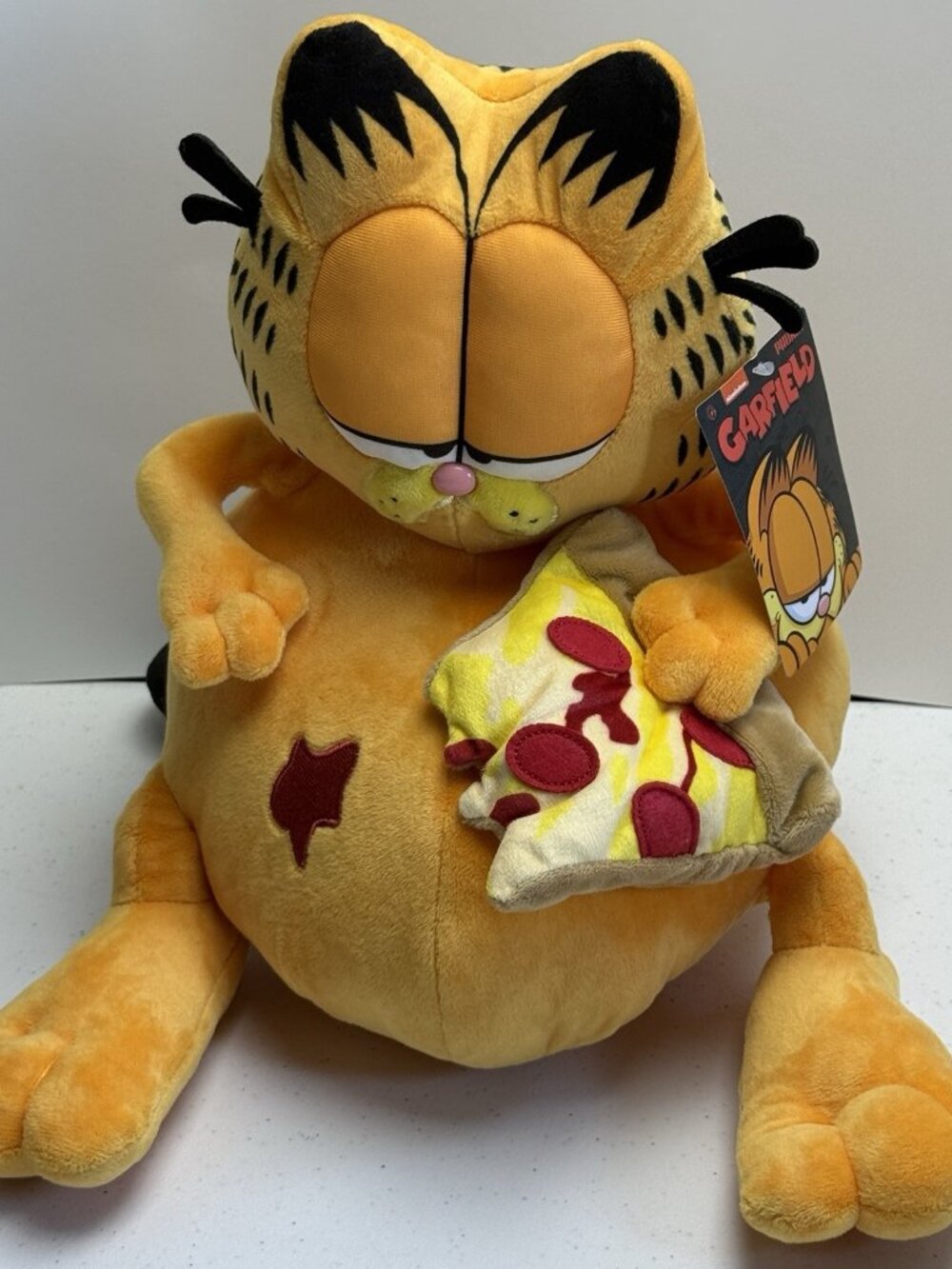 Kidrobot Garfield Overstuffed Pizza Plush New With Tags 12 Inch Tall